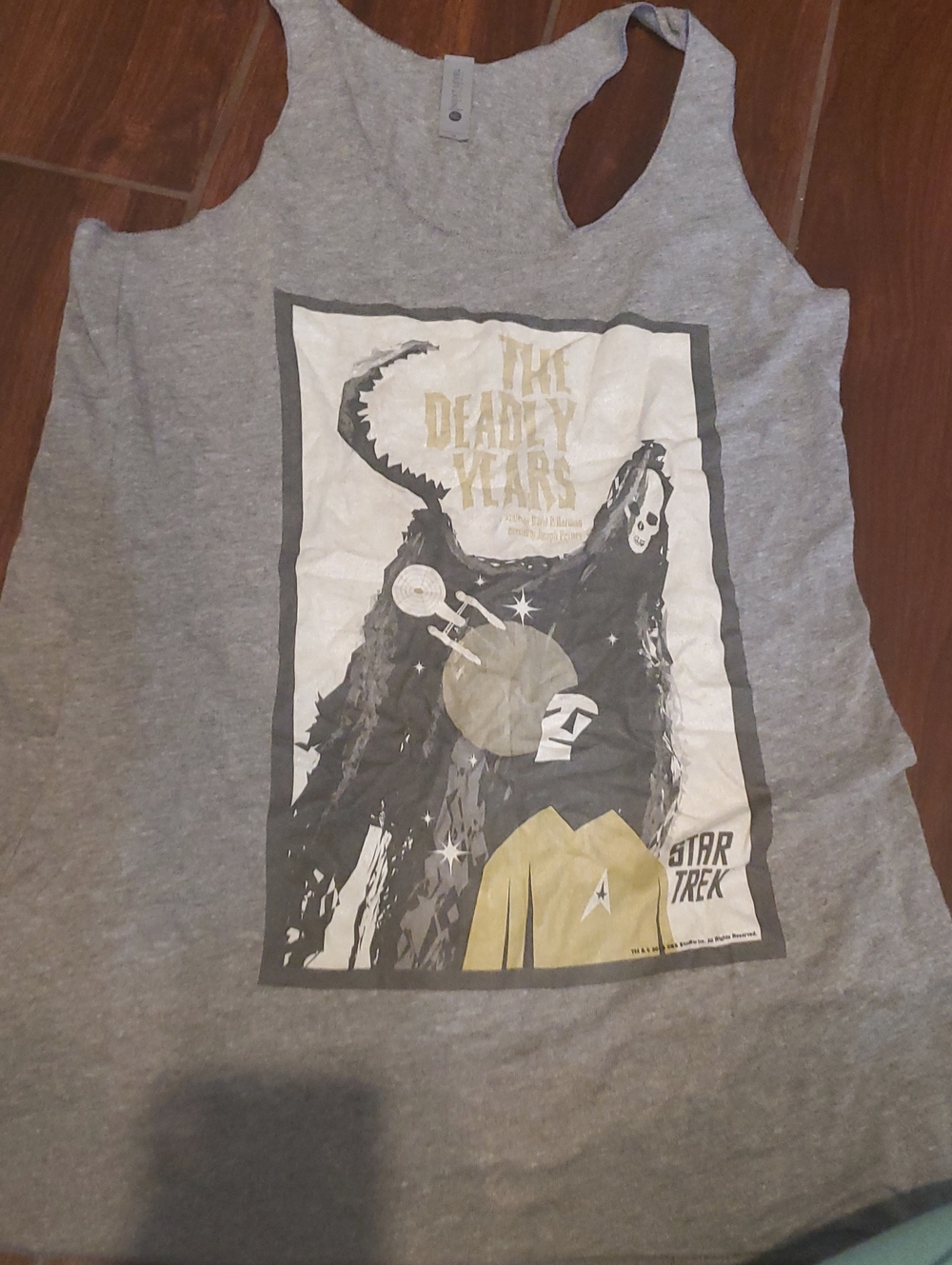 Next Level Apparel Grey Star Trek 'The Deadly Years' Graphic Tank Medium